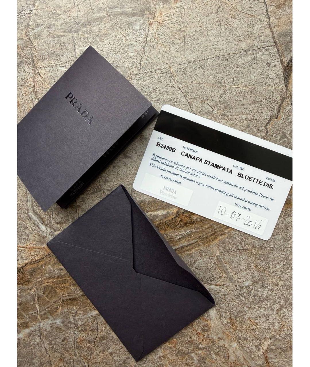 PRADA Мульти тканевая сумка с короткими ручками, фото 6