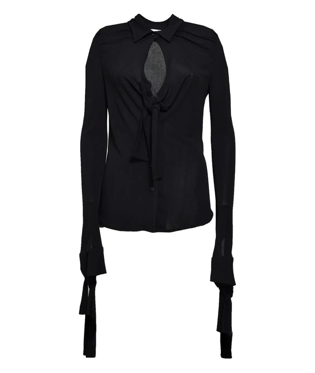 MSGM Черная вискозная блузы, фото 1