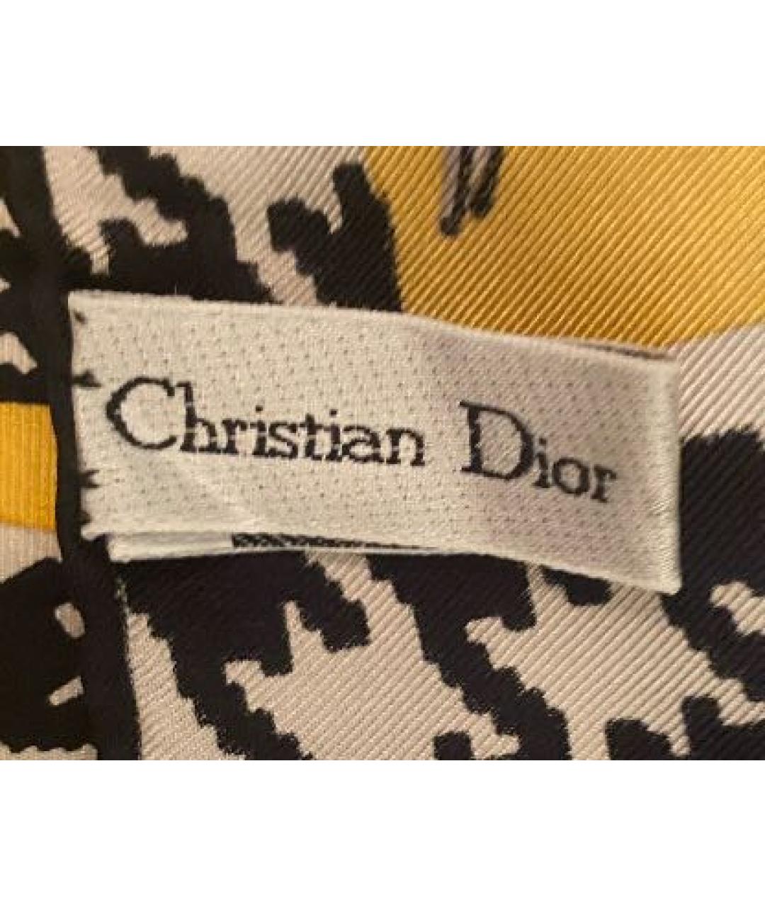 CHRISTIAN DIOR Мульти шелковый платок, фото 7