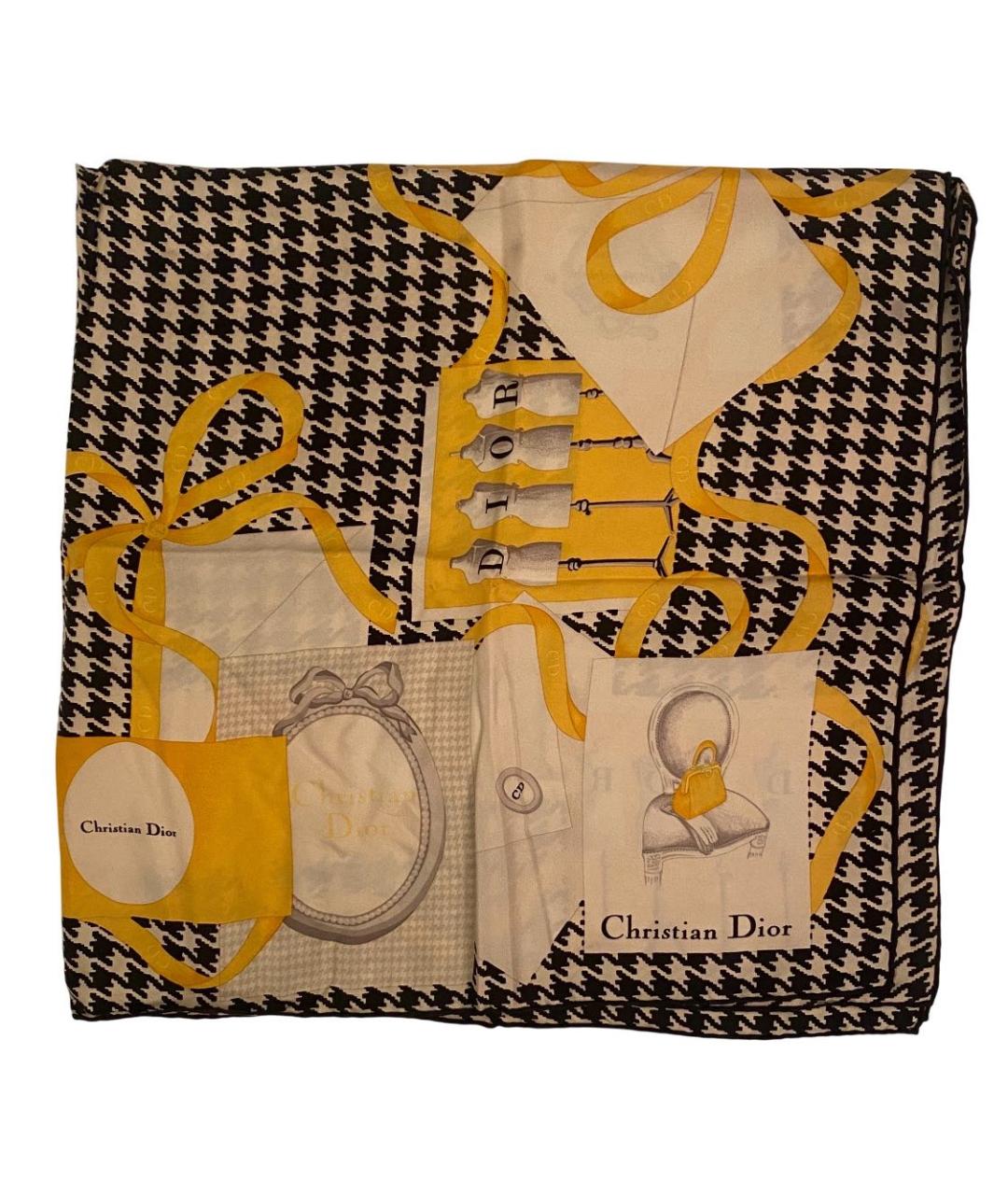 CHRISTIAN DIOR Мульти шелковый платок, фото 2
