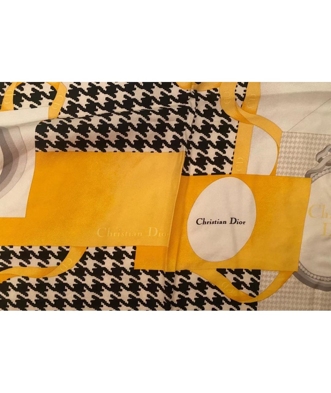CHRISTIAN DIOR Мульти шелковый платок, фото 6