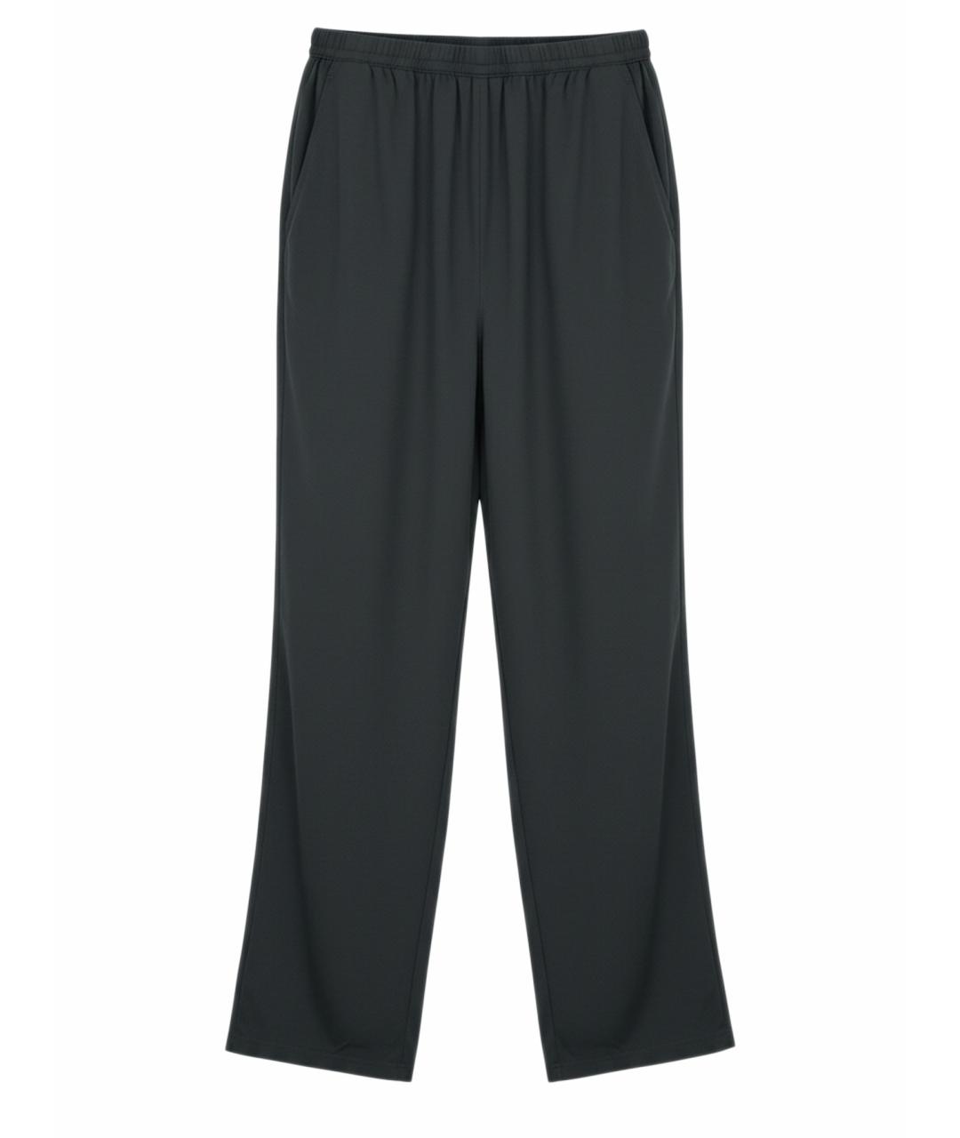 BALENCIAGA Черные полиэстеровые брюки широкие, фото 1