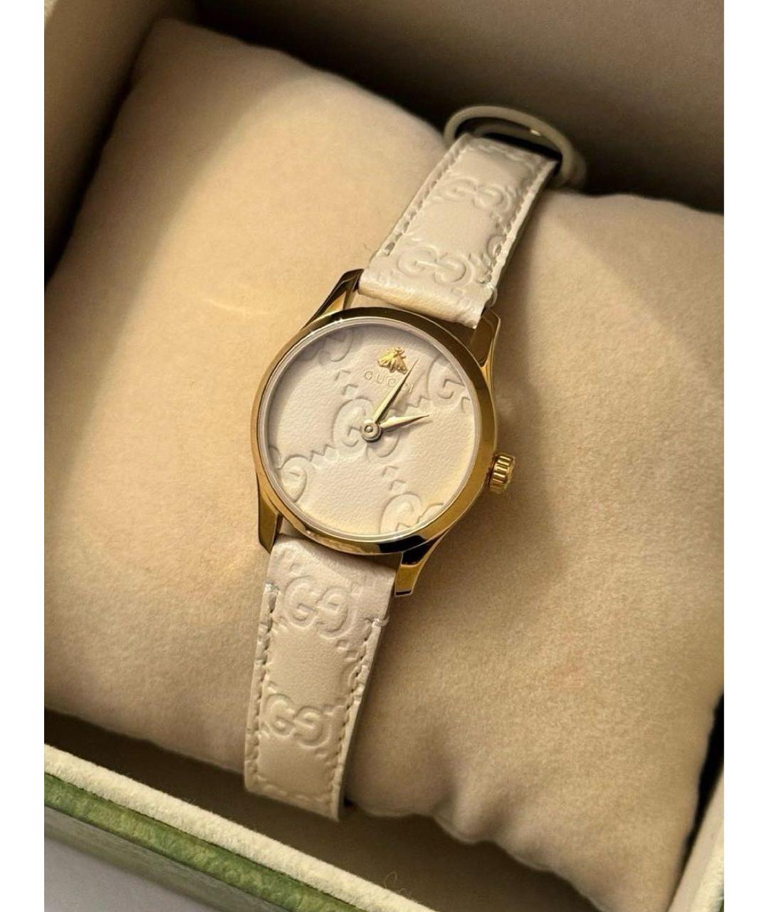 GUCCI Бежевые часы, фото 3