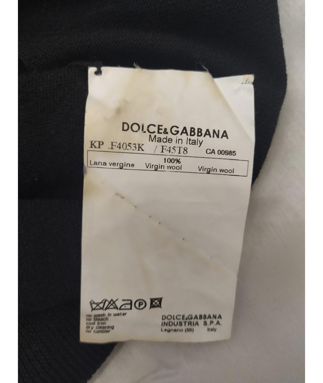 DOLCE&GABBANA Черная шерстяная жилетка, фото 6