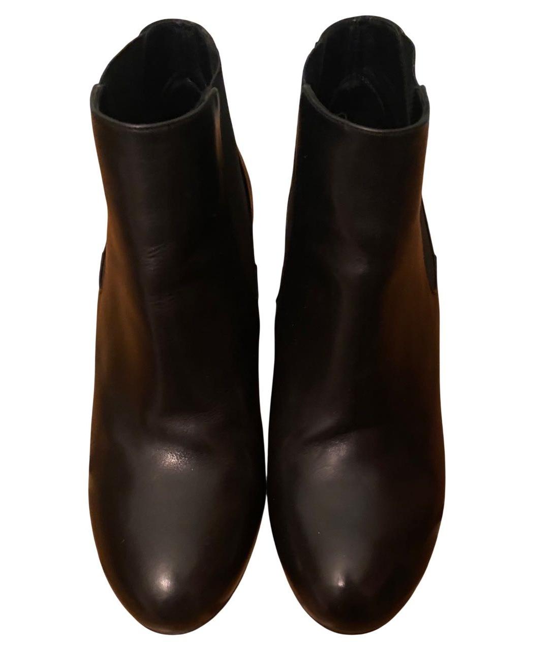 CHANEL Черные кожаные ботильоны, фото 2