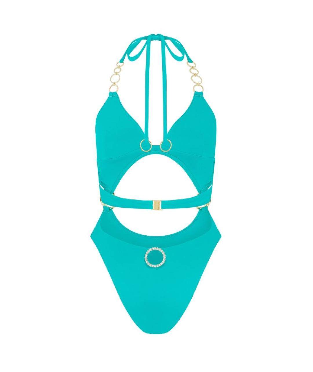 AGENT PROVOCATEUR Бирюзовый полиамидовый купальник, фото 2