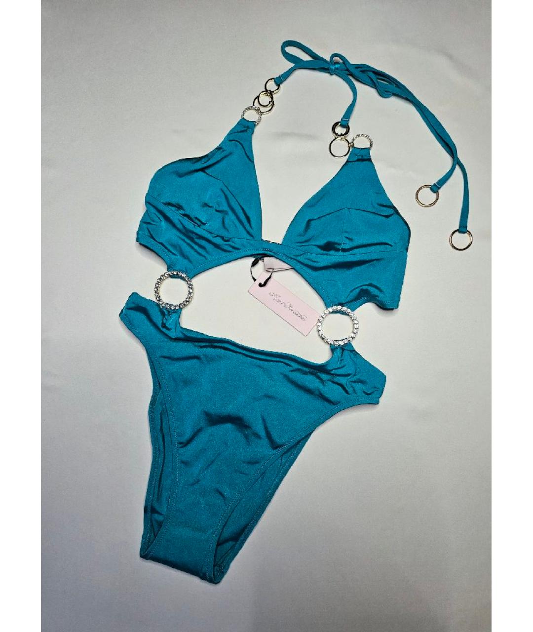 AGENT PROVOCATEUR Бирюзовый полиамидовый купальник, фото 3