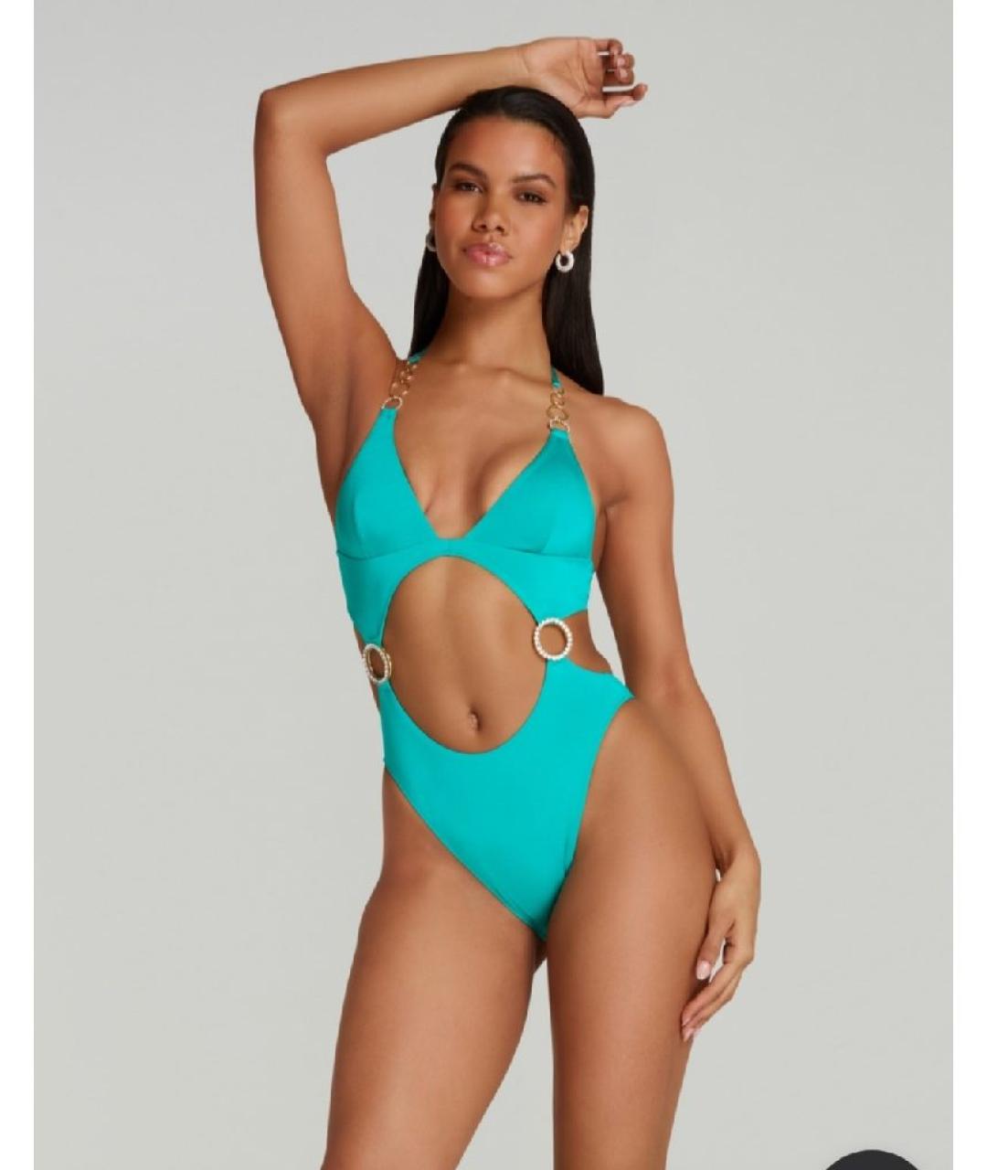 AGENT PROVOCATEUR Бирюзовый полиамидовый купальник, фото 7