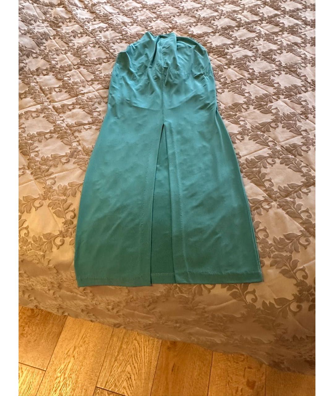 JUST CAVALLI Бирюзовое вечернее платье, фото 4