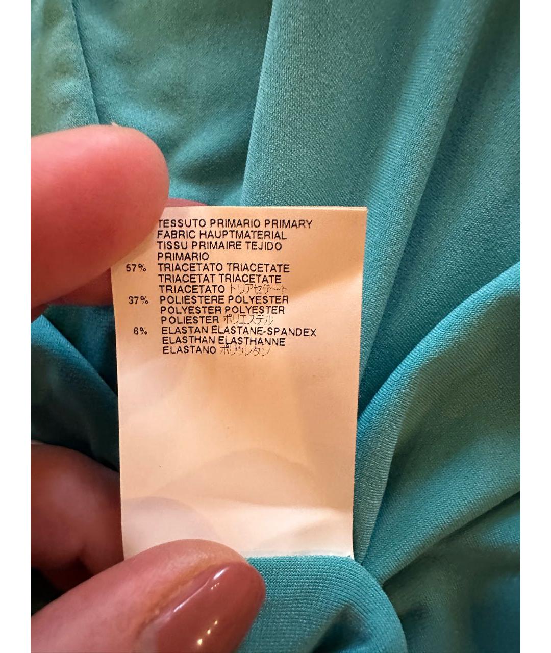 JUST CAVALLI Бирюзовое вечернее платье, фото 5