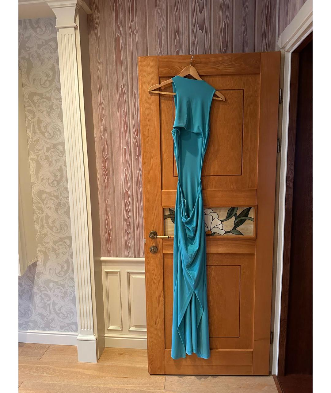 JUST CAVALLI Бирюзовое вечернее платье, фото 2