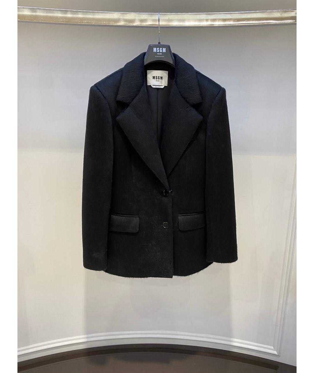 MSGM Черный шерстяной жакет/пиджак, фото 3