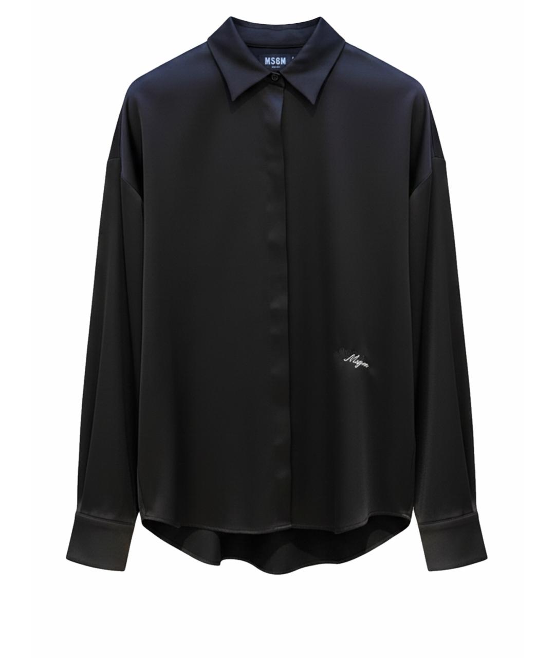 MSGM Черная вискозная блузы, фото 1