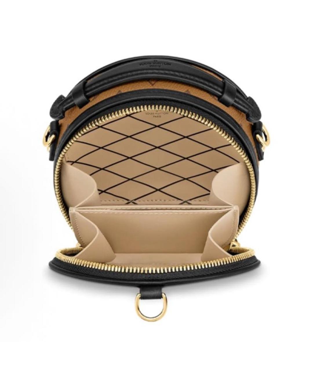 LOUIS VUITTON Коричневая кожаная сумка через плечо, фото 4