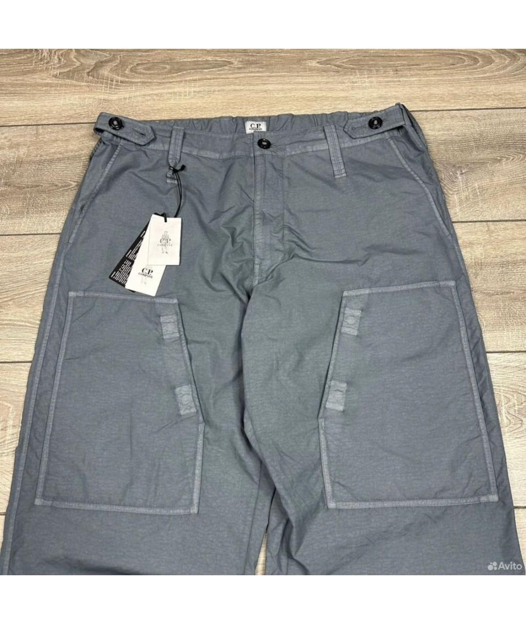 CP COMPANY Синие полиамидовые повседневные брюки, фото 6