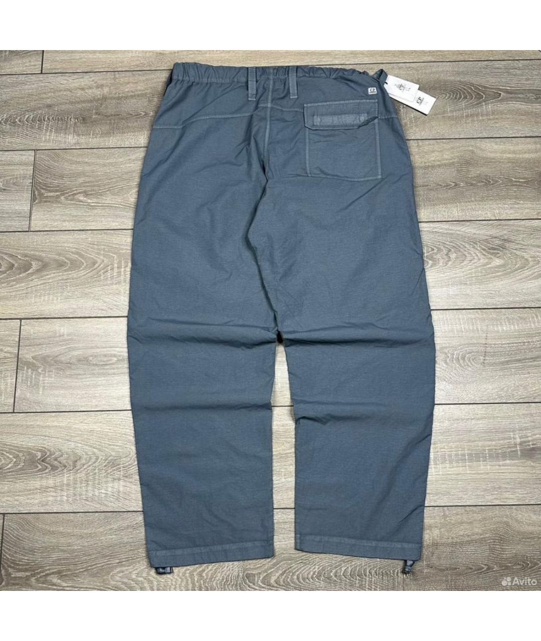 CP COMPANY Синие полиамидовые повседневные брюки, фото 2