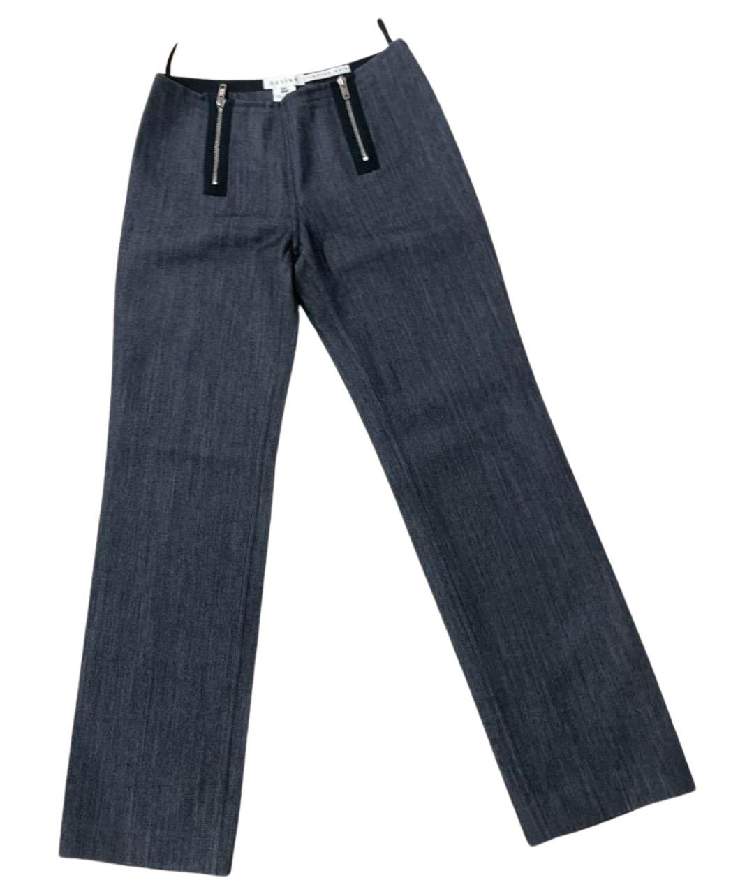 CELINE Серые прямые брюки, фото 1