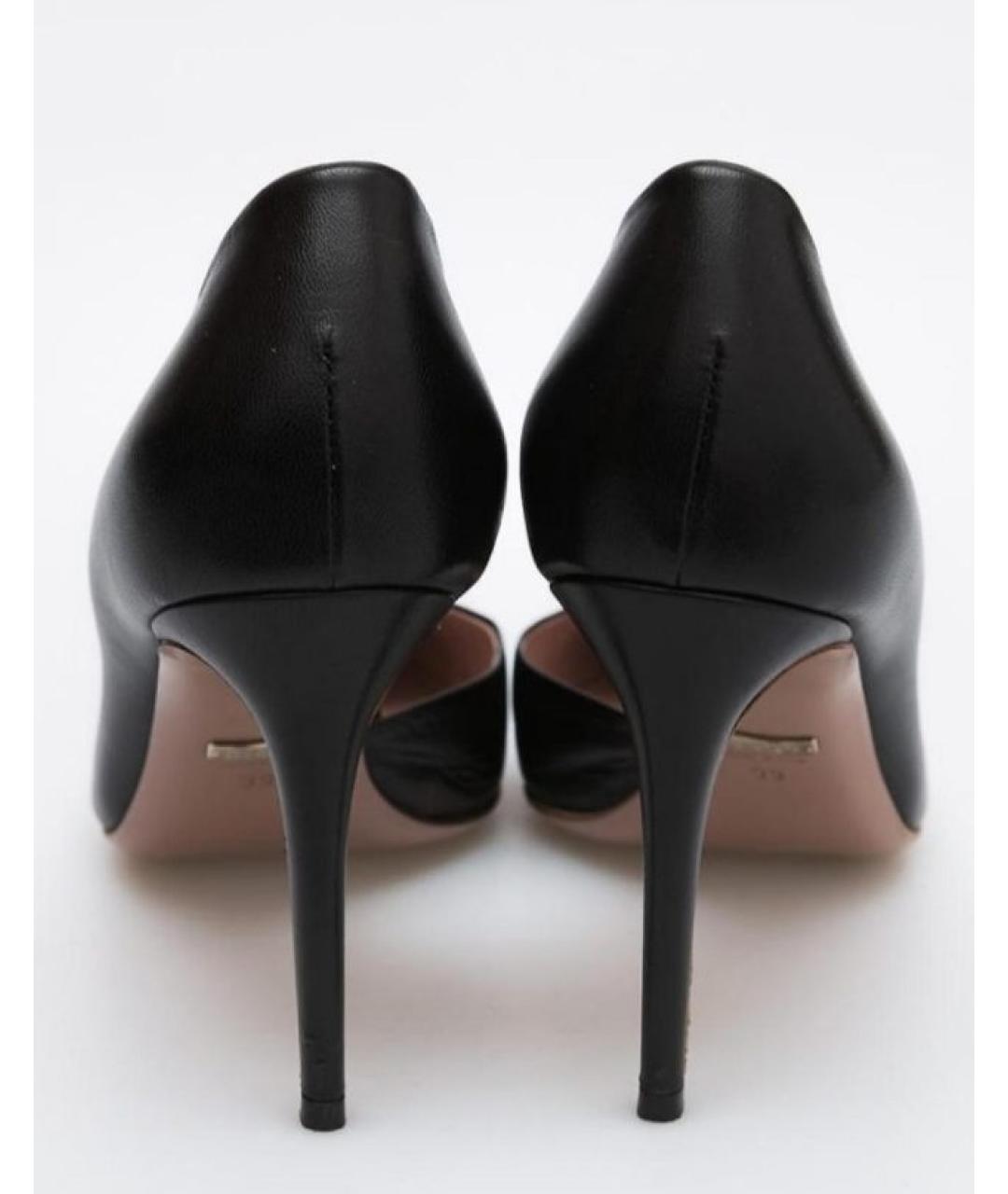 GUCCI Черные кожаные туфли, фото 3