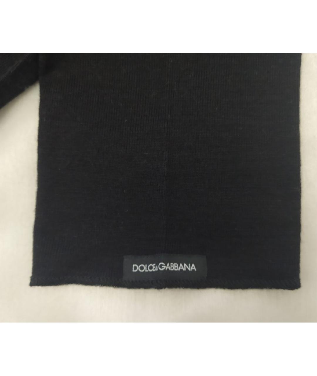 DOLCE&GABBANA Черная шерстяная водолазка, фото 4