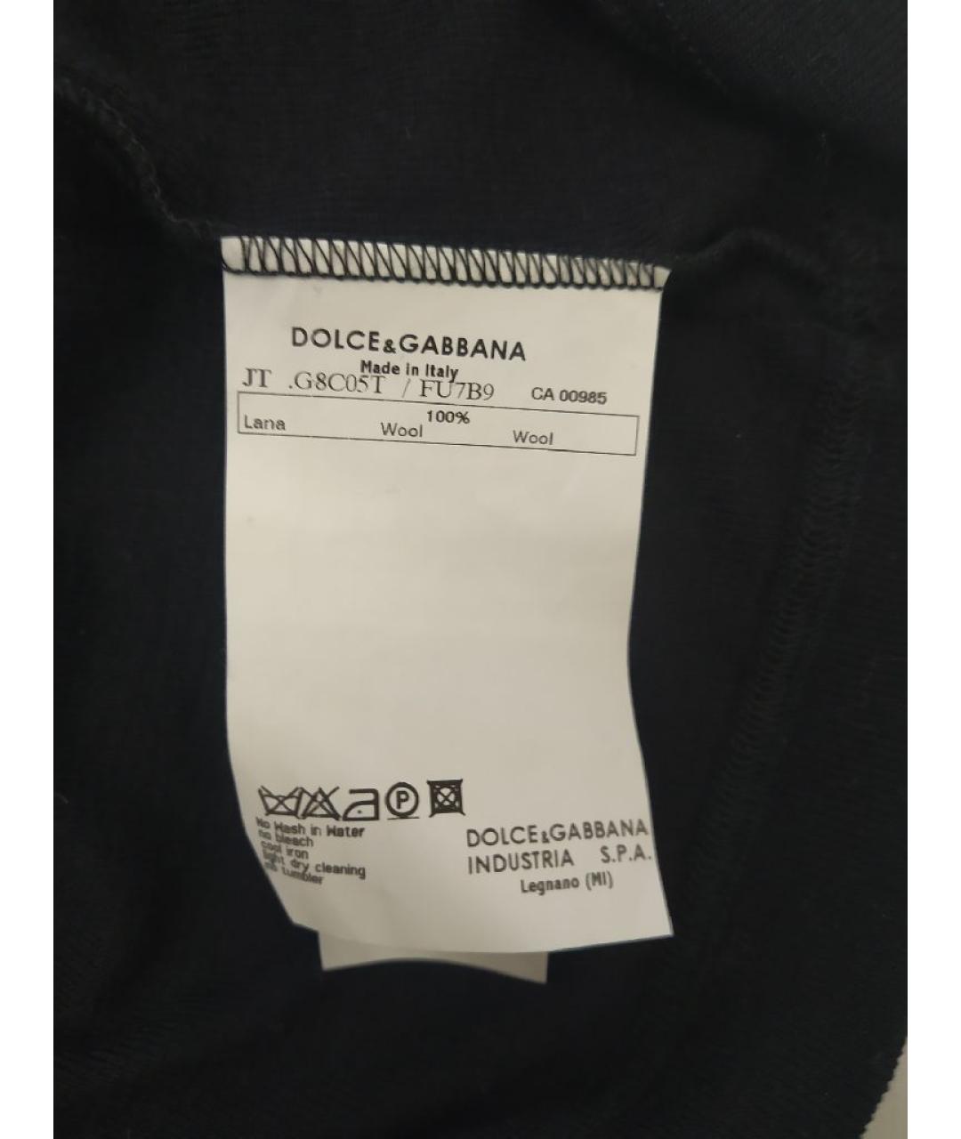 DOLCE&GABBANA Черная шерстяная водолазка, фото 5