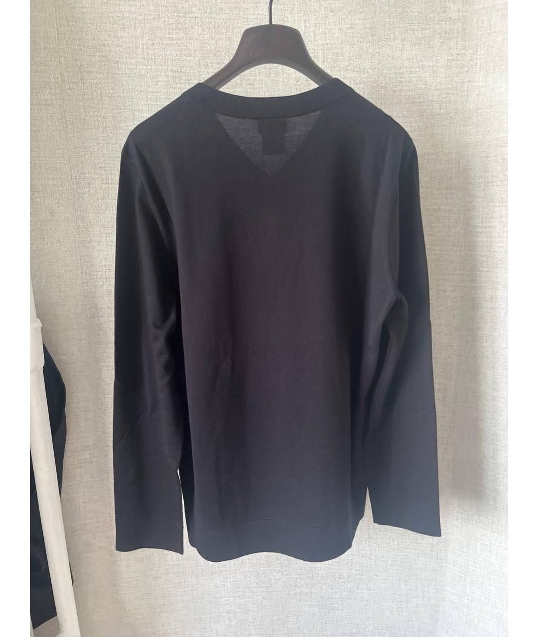 CHANEL Черный шерстяной джемпер / свитер, фото 2