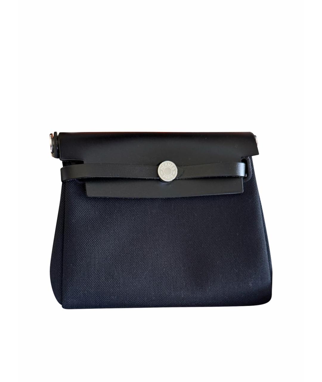 HERMES Черная сумка с короткими ручками, фото 1