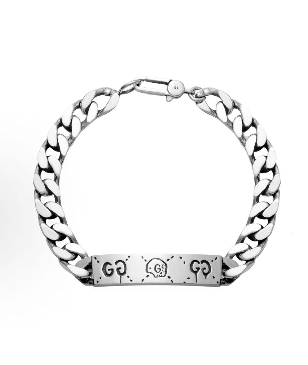 GUCCI Серебрянный серебряный браслет, фото 3