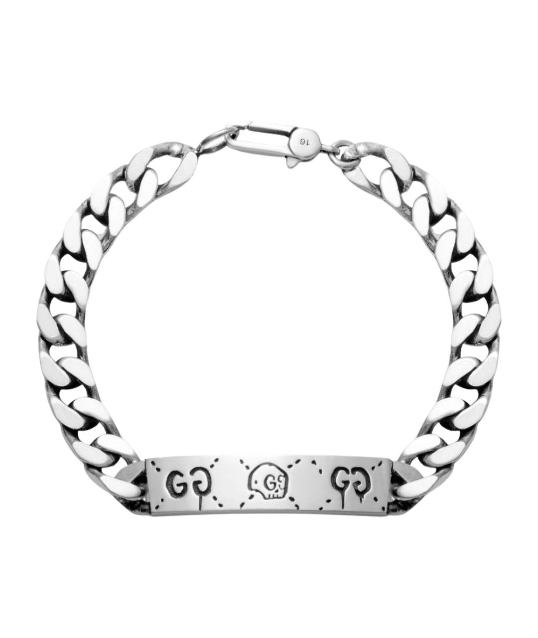 GUCCI Серебрянный серебряный браслет, фото 1