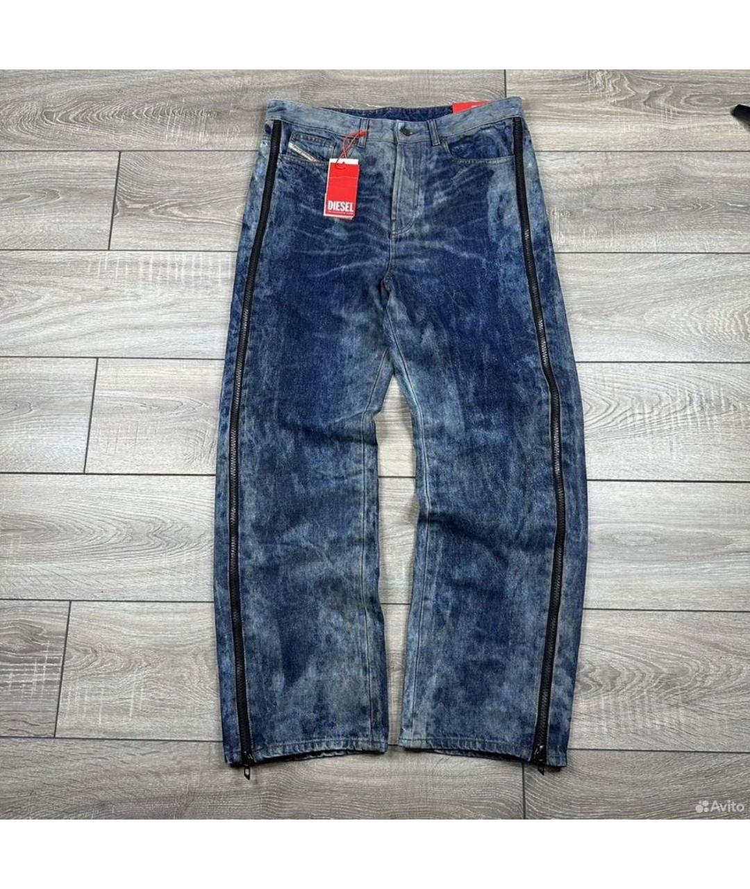 DIESEL Синие хлопковые джинсы, фото 7