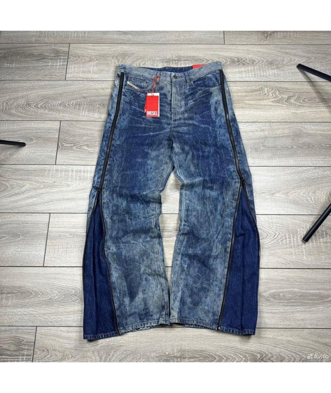 DIESEL Синие хлопковые джинсы, фото 8