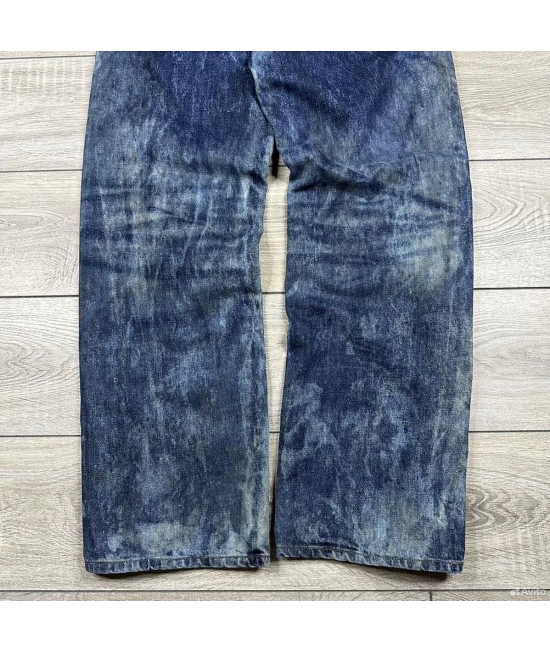 DIESEL Синие хлопковые джинсы, фото 5