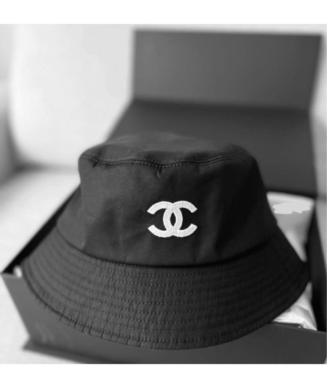 CHANEL Черная синтетическая панама, фото 3