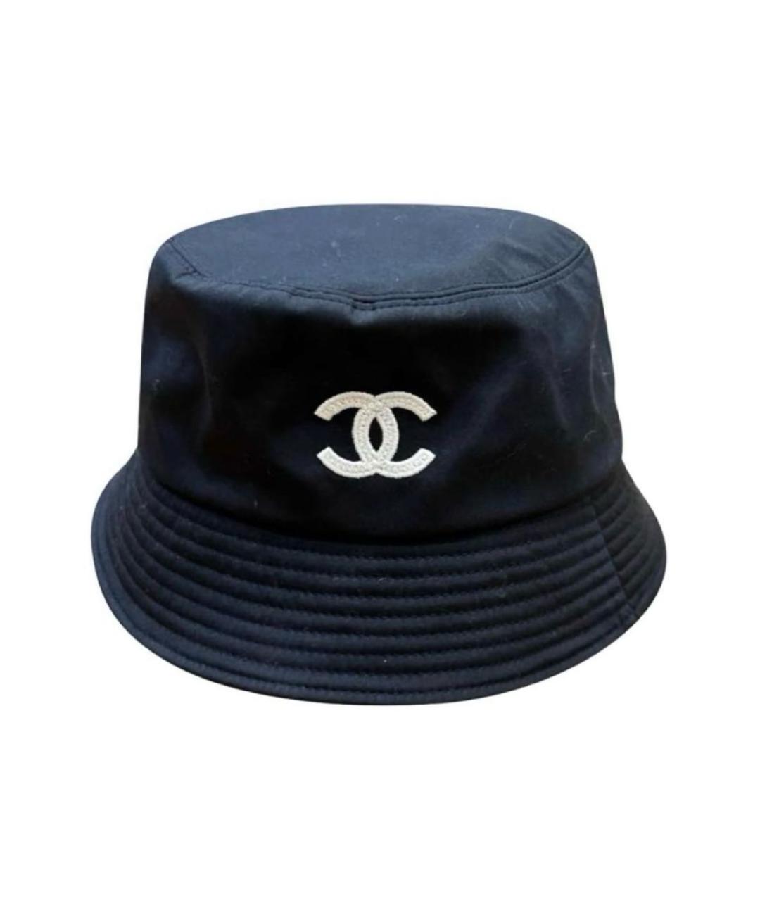 CHANEL Черная синтетическая панама, фото 1