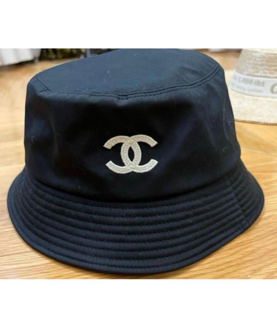 CHANEL Черная синтетическая панама, фото 2