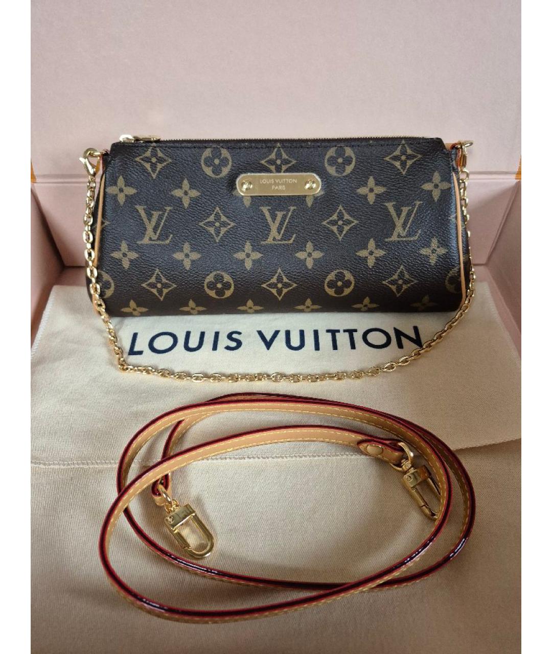LOUIS VUITTON Коричневая сумка с короткими ручками, фото 6