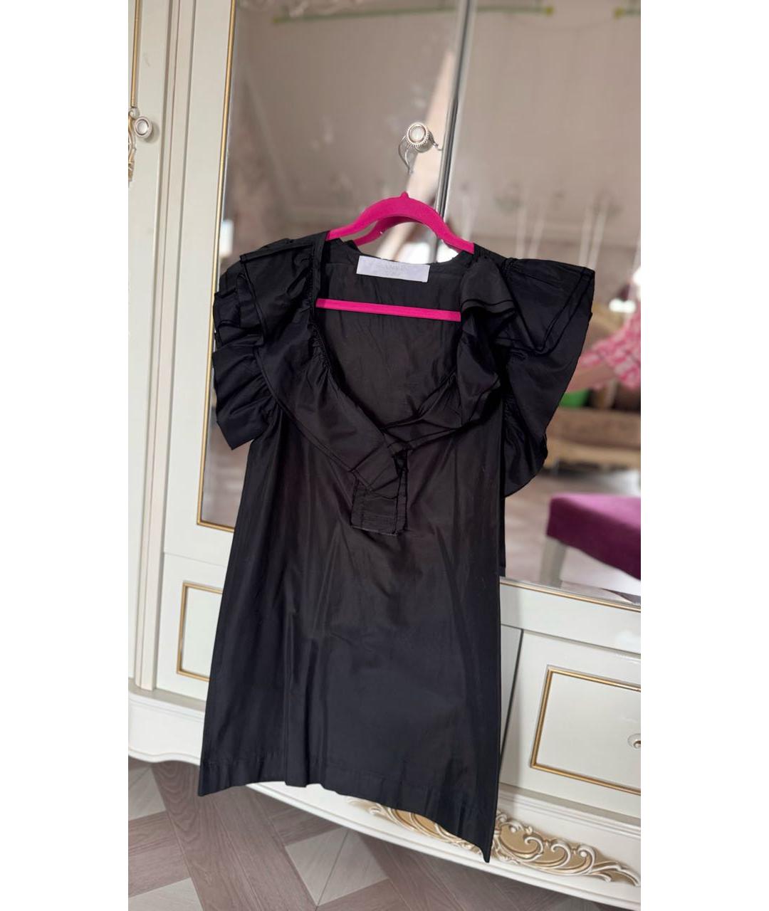 LANVIN Черное коктейльное платье, фото 6