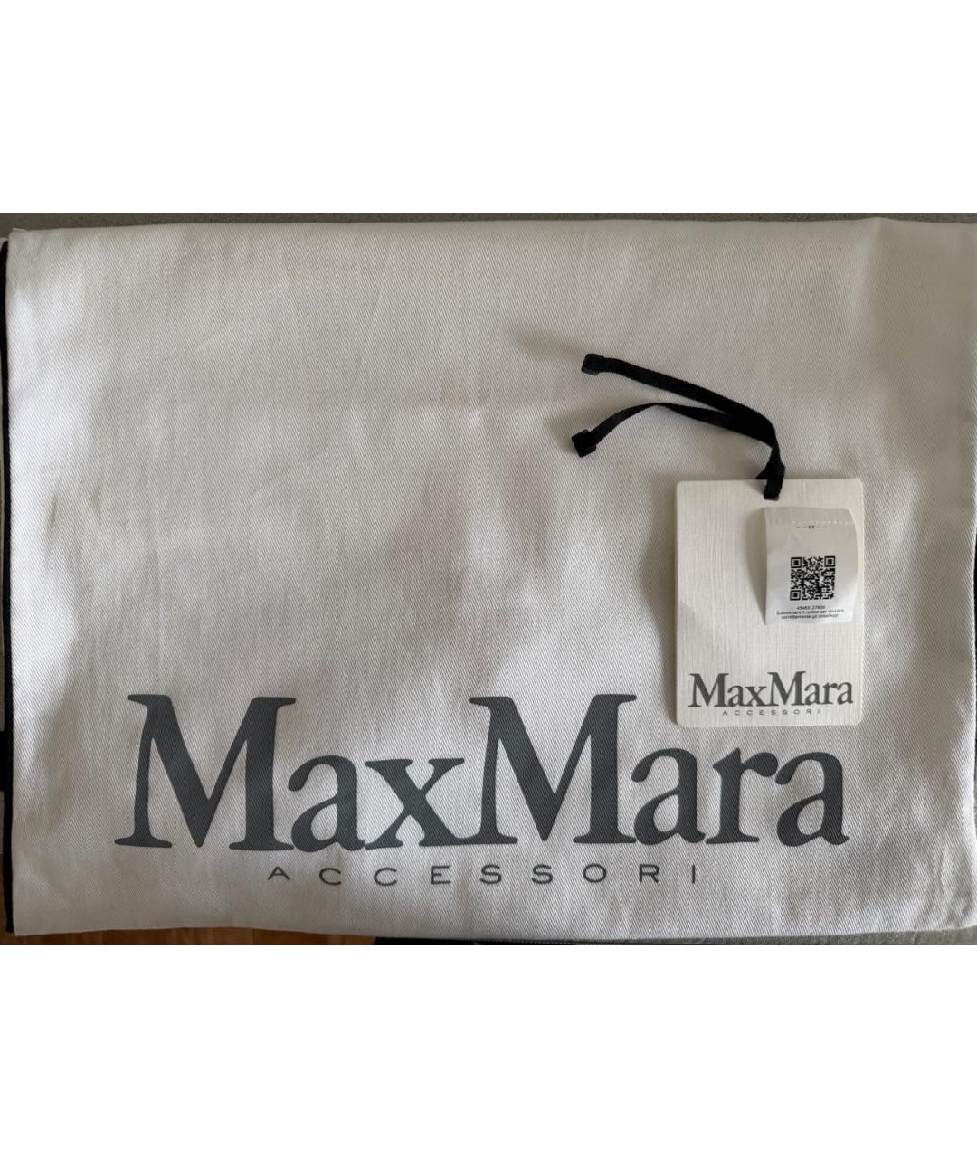 MAX MARA Коричневый кашемировый шарф, фото 5