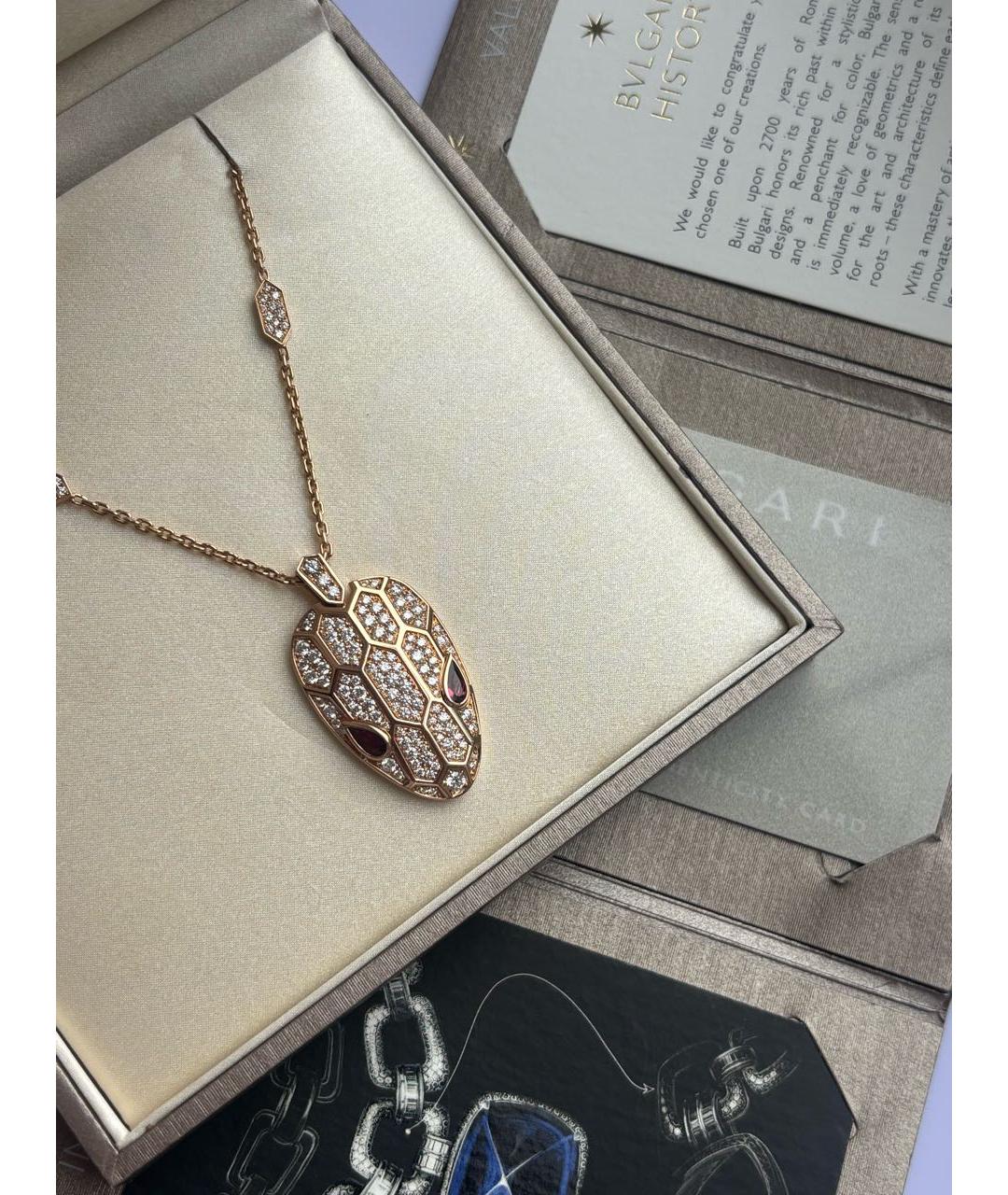 BVLGARI Золотое колье из розового золота, фото 2