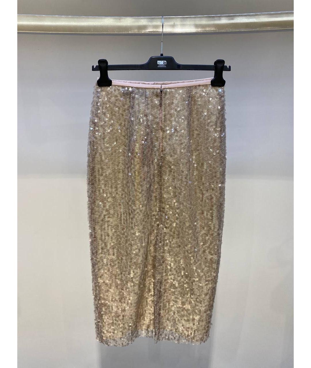 MSGM Белая юбка миди, фото 2