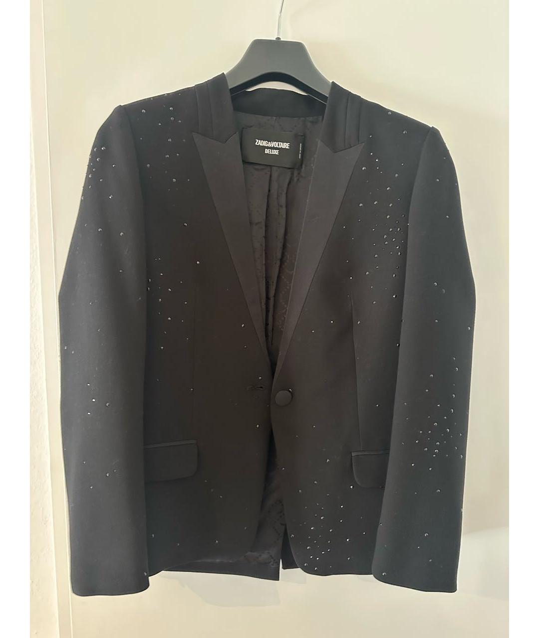 ZADIG & VOLTAIRE Черный полиэстеровый жакет/пиджак, фото 6