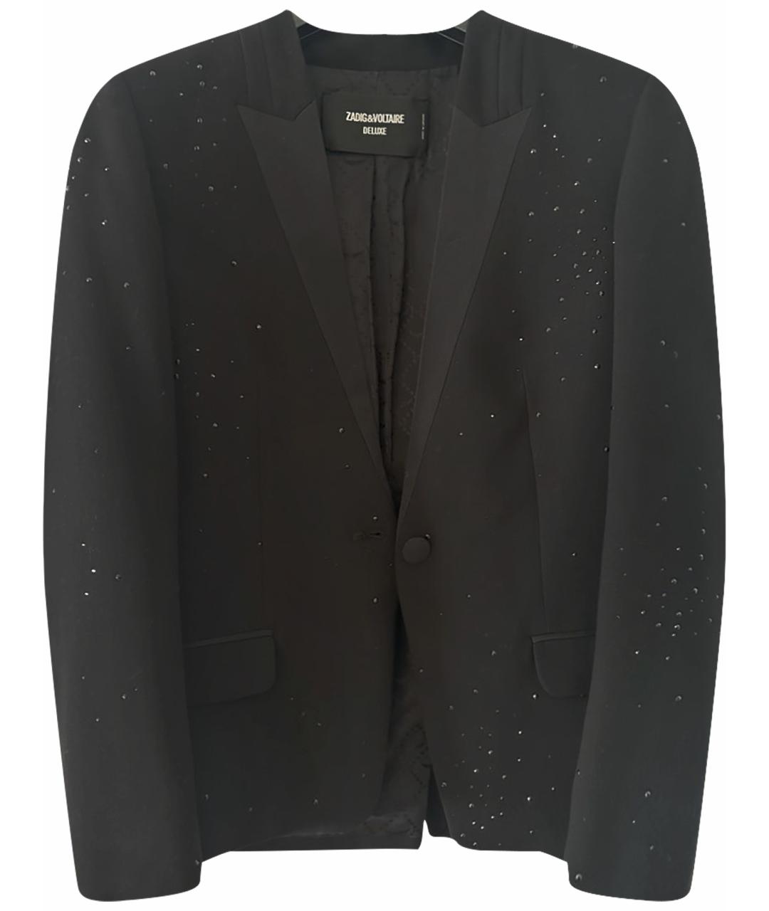ZADIG & VOLTAIRE Черный полиэстеровый жакет/пиджак, фото 1