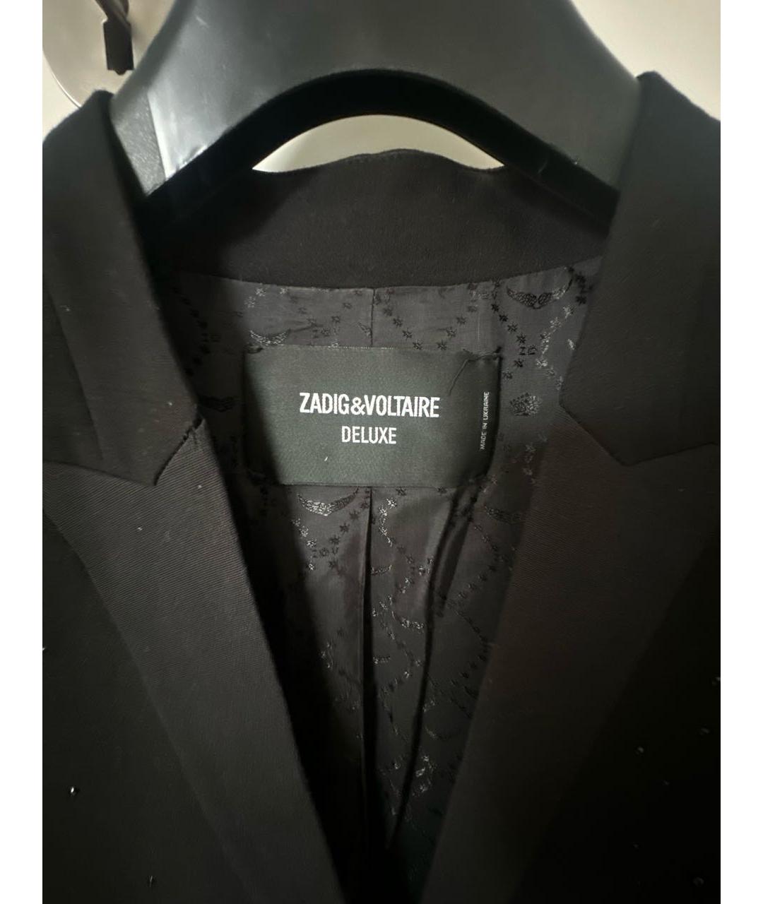 ZADIG & VOLTAIRE Черный полиэстеровый жакет/пиджак, фото 3
