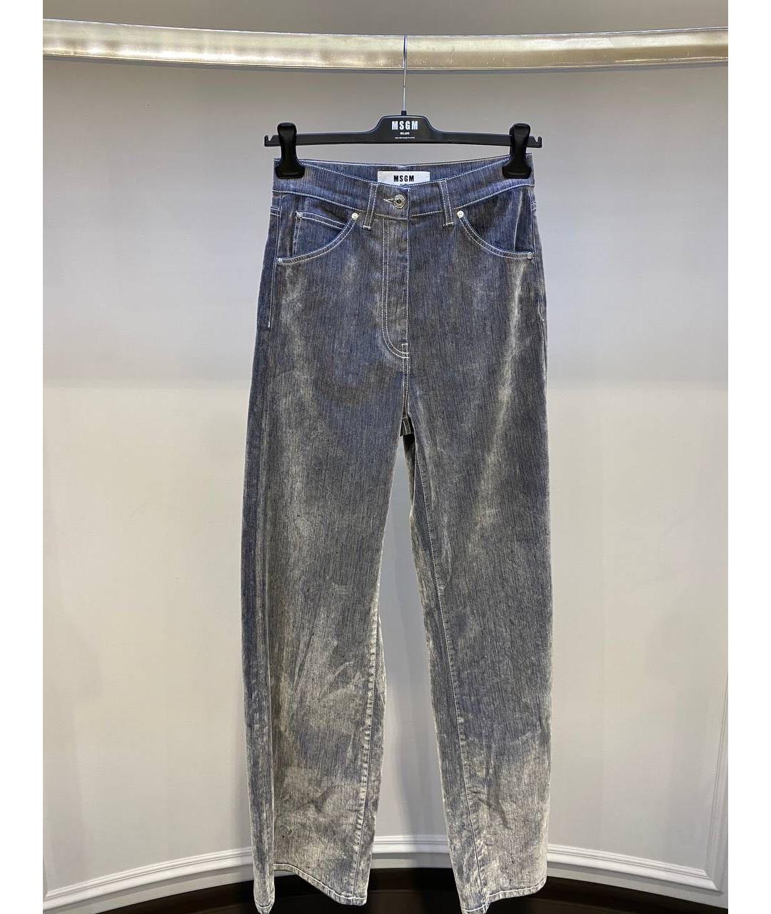 MSGM Серые прямые джинсы, фото 3