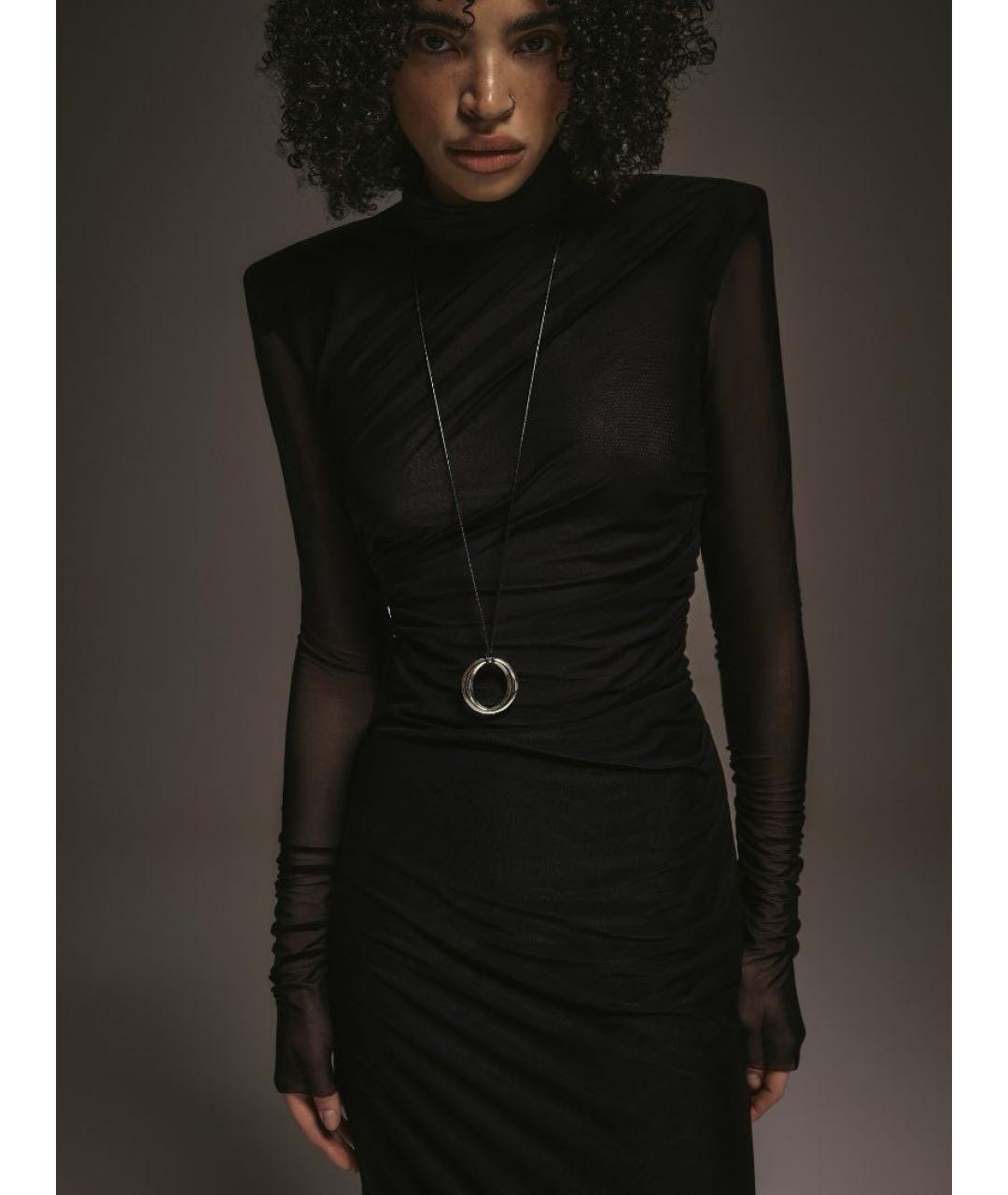 AUTENTIMENTS Черное вечернее платье, фото 4