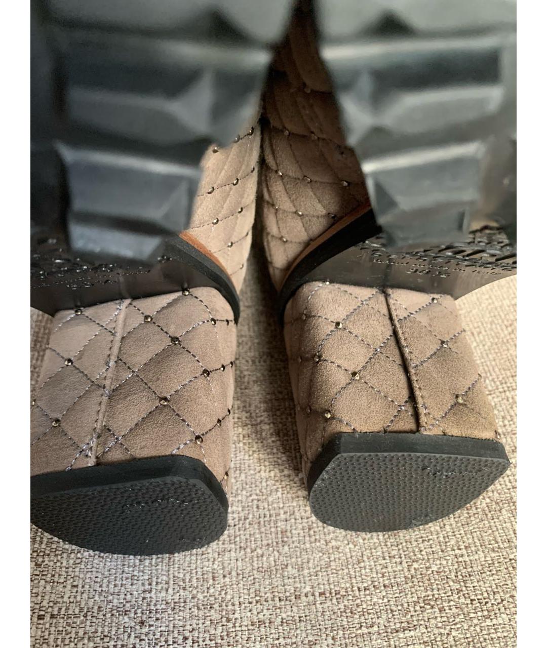 LE SILLA Серые замшевые ботильоны, фото 7