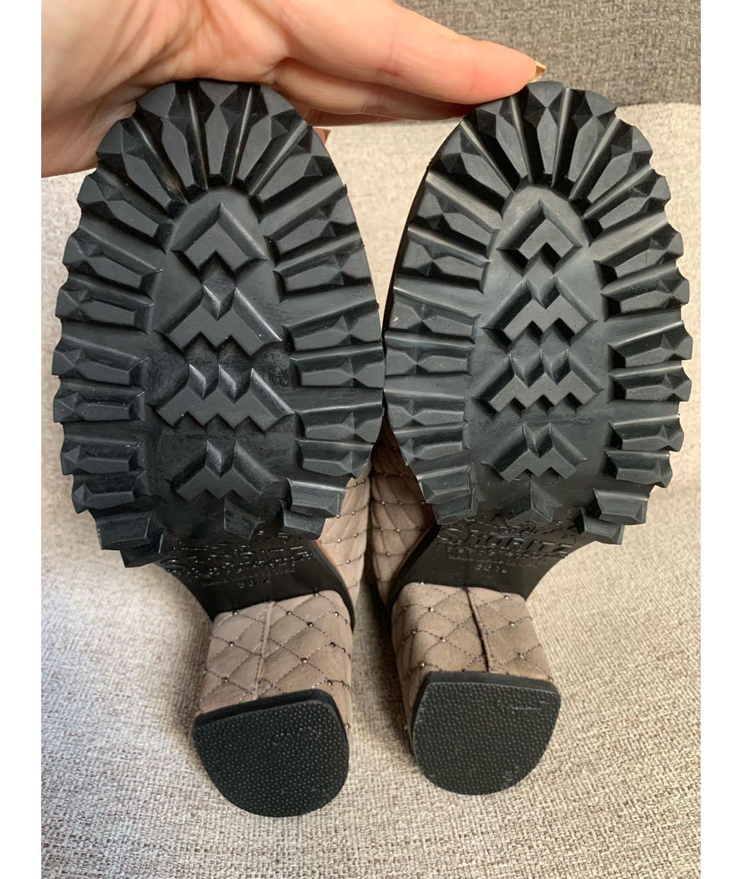 LE SILLA Серые замшевые ботильоны, фото 5