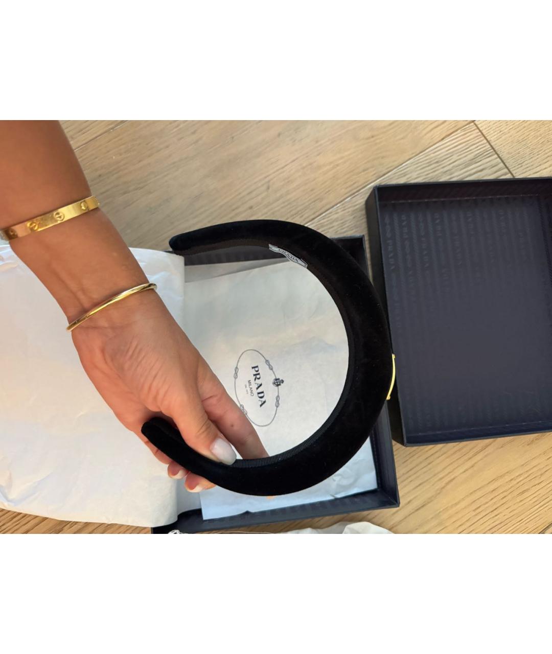 PRADA Черный ободок, фото 2