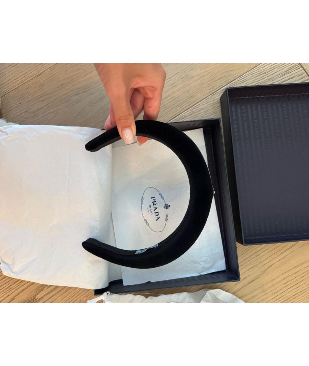 PRADA Черный ободок, фото 4
