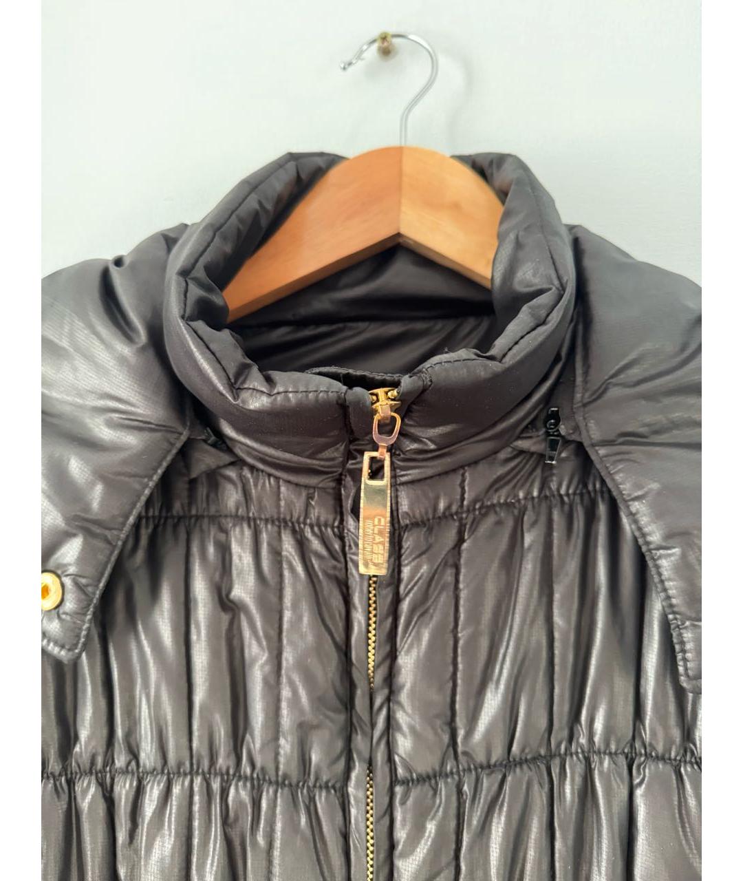 CAVALLI CLASS Черная полиэстеровая куртка, фото 4