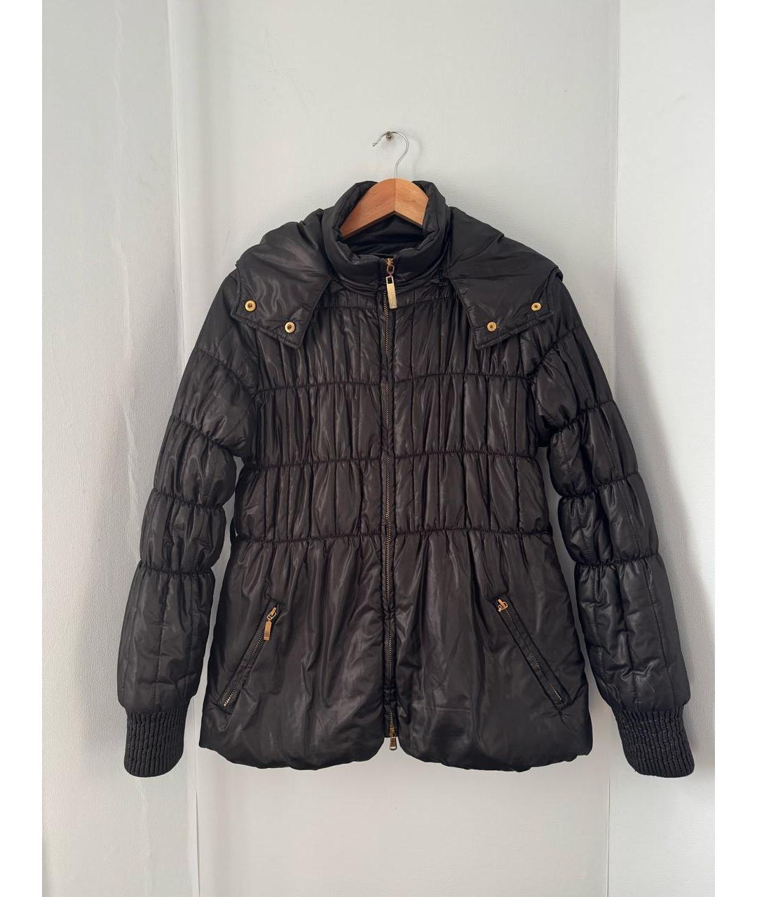 CAVALLI CLASS Черная полиэстеровая куртка, фото 9